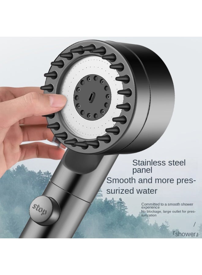 Direct Bathroom Shower Spray Massage Large Rainfall Handheld Shower Head With Three-speed Adjustment - Image 4