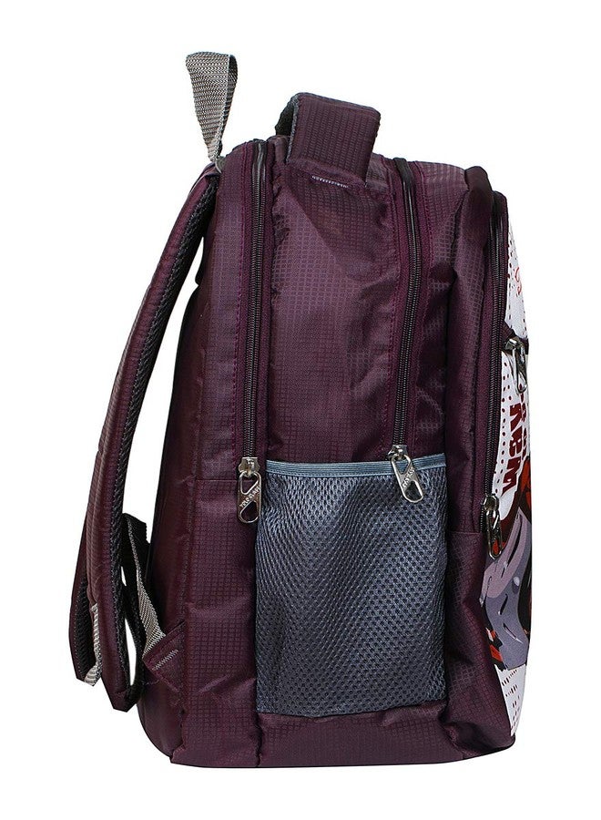 POLO CLASS Fabric 25 Liters Maroon School Bag - Image 3