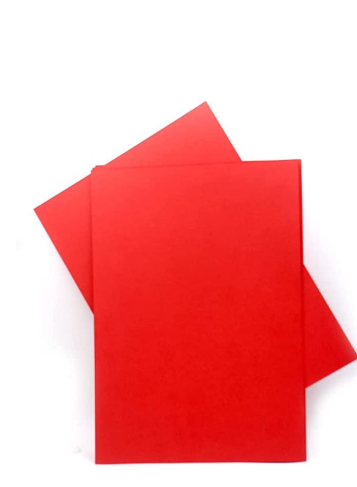 Terabyte A6 RED CARD PAPER 60GSM 100SHEETS - Image 1