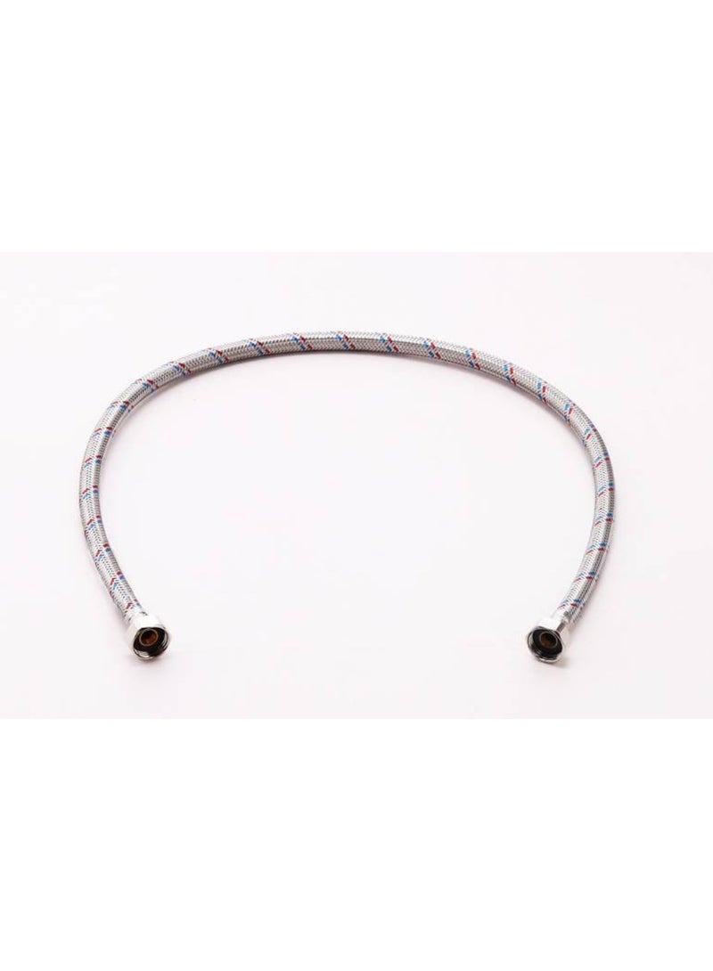 50cm 1/2 x 1/2 Spanish Heater Hose Heat Resistant Silver - Image 3