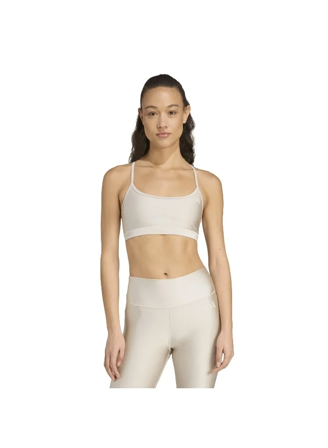 Adidas WONALU Aero Ls Bra Beige Workout Bra - Light Support Bra For Women for Women | Best Price UAE