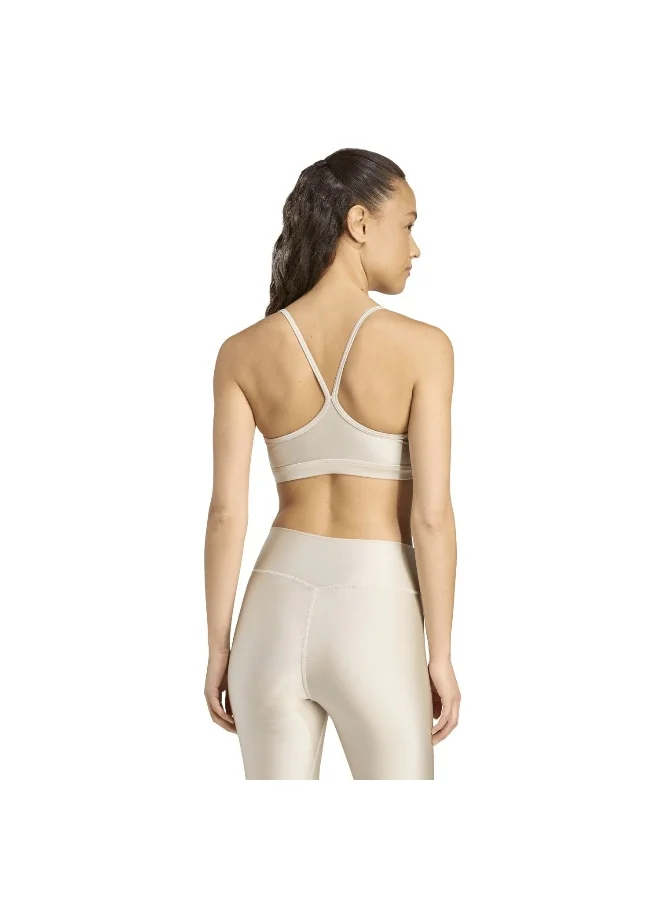 Adidas WONALU Aero Ls Bra Beige Workout Bra - Light Support Bra For Women for Women | Best Price UAE