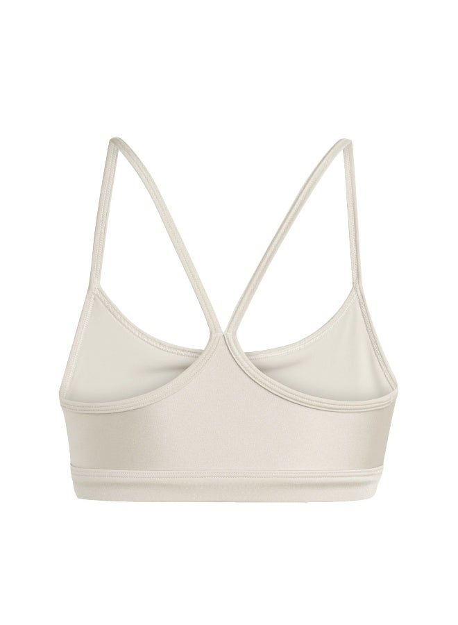 Adidas Adidas Aero Ls Bra Beige Workout Bra - Light Support Bra For Women - Image 2