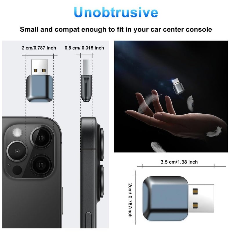 YEARWIN 1 YAER WARRANTY 2 in1 Wireless Carplay Adapter and Android Auto Adapter for Car |Converts Wired to Wireless, Bluetooth Connectivity, Only for Cars with OEM Installed Wired Android Auto and iOS - Image 5