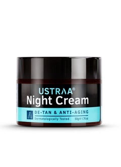 Ustraa Ustraa Night Cream De tan Anti aging 50g Dermatologically Tested with Niacinamide and Licorie Extract  - Image 1