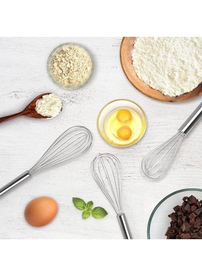 Stainless Steel Balloon Whisk - Egg Frother, Milk Beater, Kitchen Utensil For Blending Whisking Beating Mixing Whipping & Stirring - 12 Inch. - Image 4