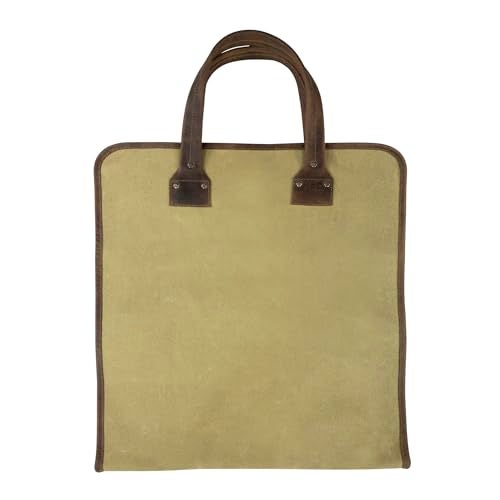 Hide & Drink, Waterproof Waxed Canvas Fire Bag Handmade (Bourbon Brown) - Image 3