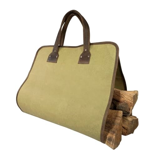 Hide & Drink, Waterproof Waxed Canvas Fire Bag Handmade (Bourbon Brown) - Image 1