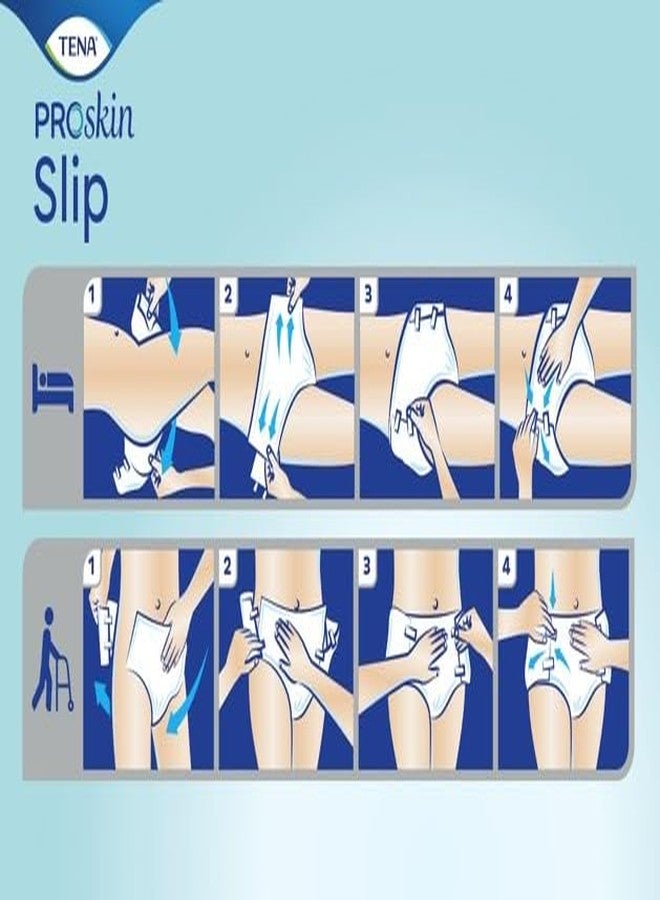 TENA Slip Plus - Large | Incontinence Unisex| Immobile & Semi Mobile Individual| Waist Size 36.22-56.69 inch| 10 Counts - Image 3