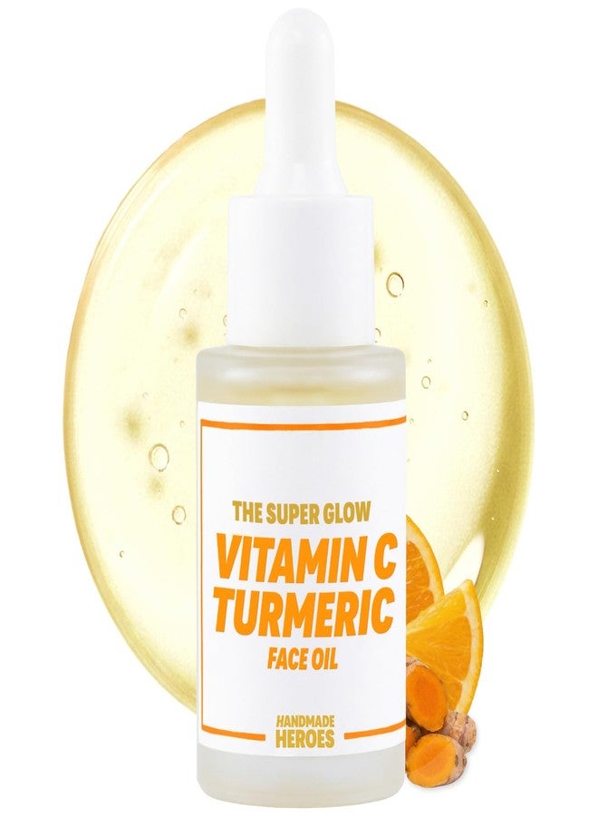 Handmade Heroes The Super Glow Vitamin C Turmeric Face Oil – Lightweight Radiance Oil for Dull-Looking Skin, 0.8 Fl Oz - Image 1