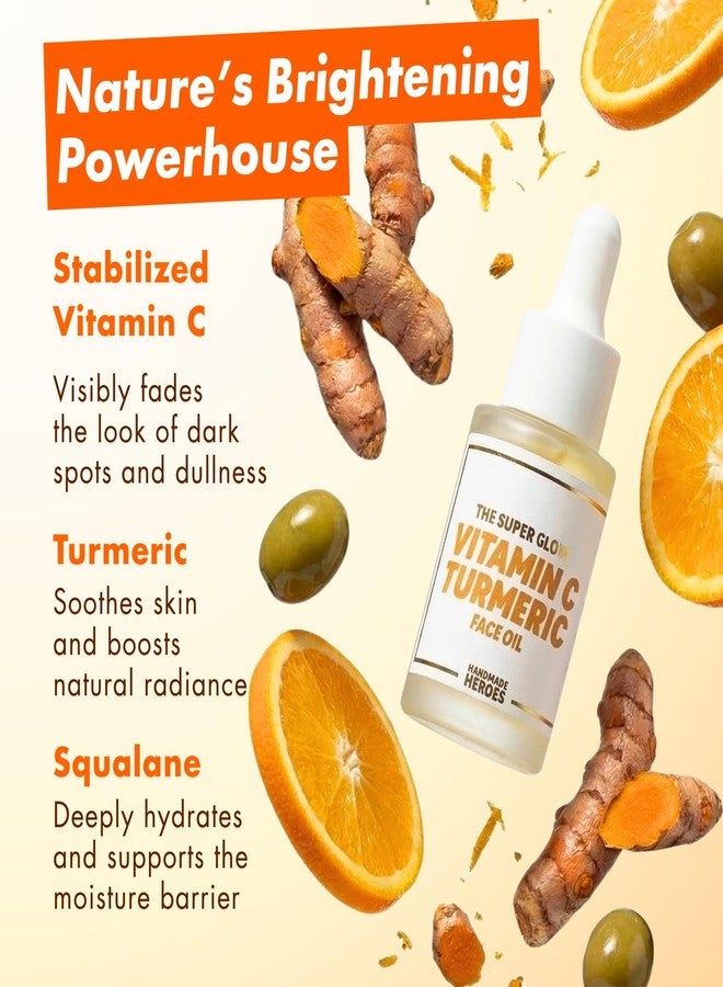 Handmade Heroes The Super Glow Vitamin C Turmeric Face Oil – Lightweight Radiance Oil for Dull-Looking Skin, 0.8 Fl Oz - Image 3