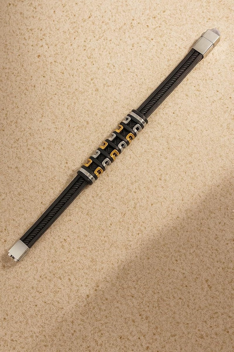 Vientiq Leather Bracelet For Men - Image 5
