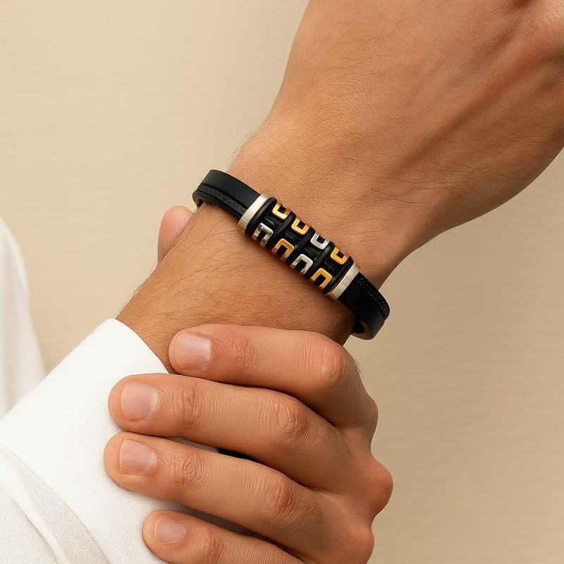 Vientiq Leather Bracelet For Men - Image 3