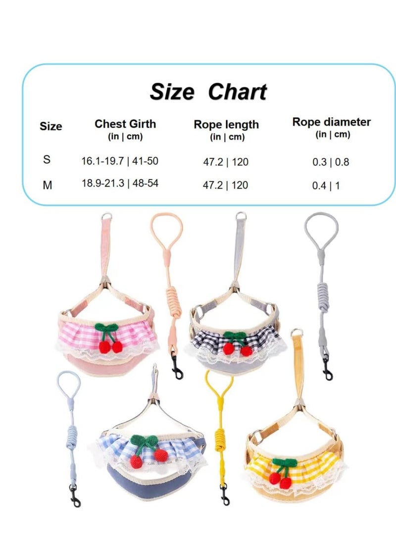 A.M Adorable Dog Harness, Adjustable Dog Harness for Small Medium Dogs No Pull, Small Dog Harness with Leash, Easy Walk Dog Harness, Breathable Soft Mesh No Choke Dog Harness Puppy Cat Harness - Image 2