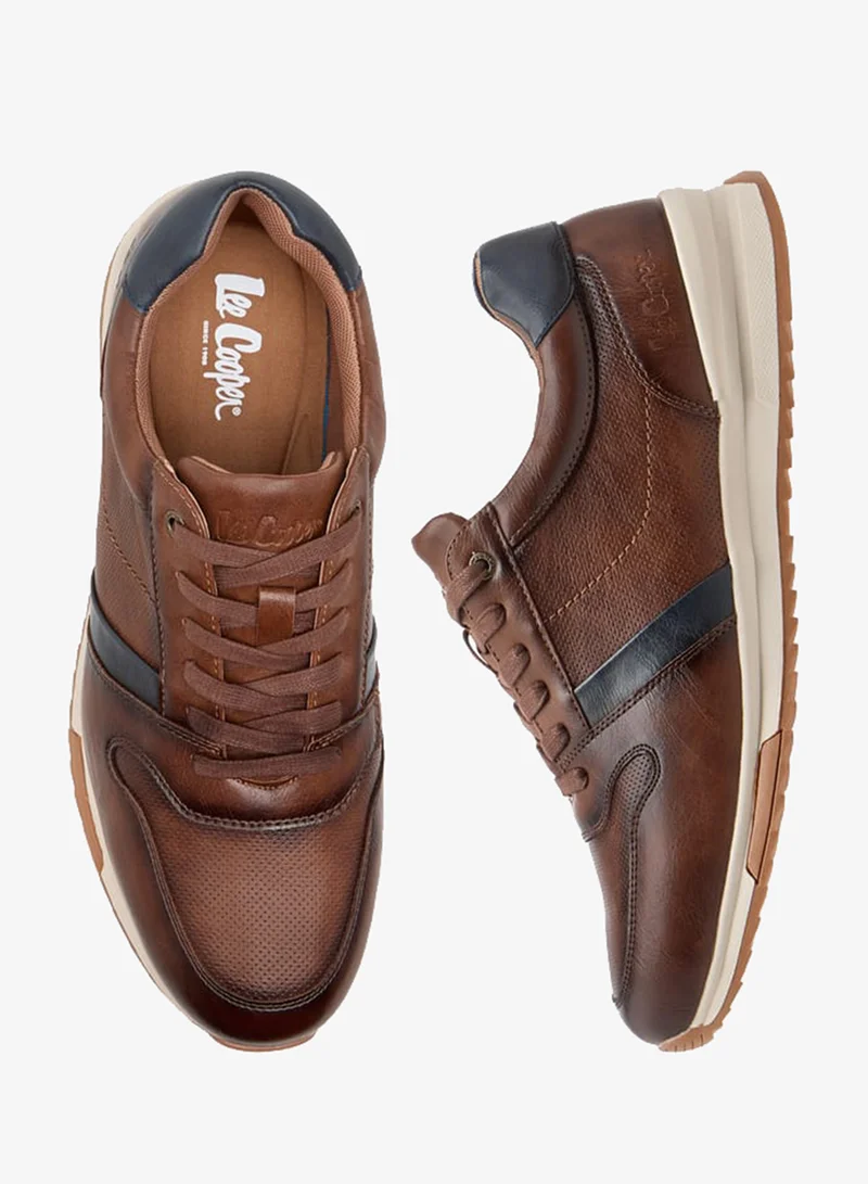 Lee Cooper Men's Panelled Lace-Up Sneakers