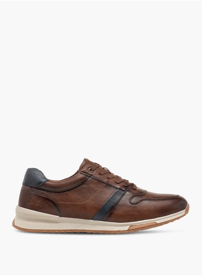 لي كوبر Men's Panelled Lace-Up Sneakers