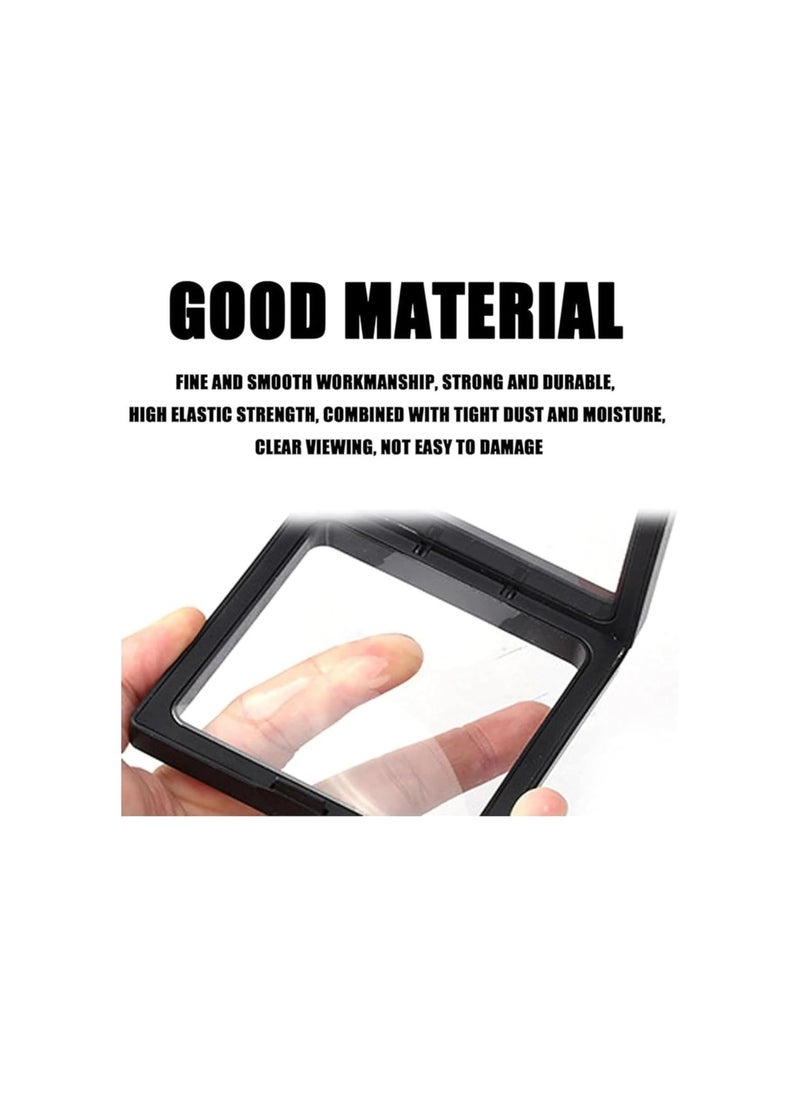 Generic - Elaframe - Ela Frame, Elaframe Display Case, Elaframe for Toy Cars, Elaframe 3D Floating Frame, Ela Frame for Toy Cars, 3D Floating Frame Display Holder Stand (4 pcs/11*11*2cm/Black) - Image 1