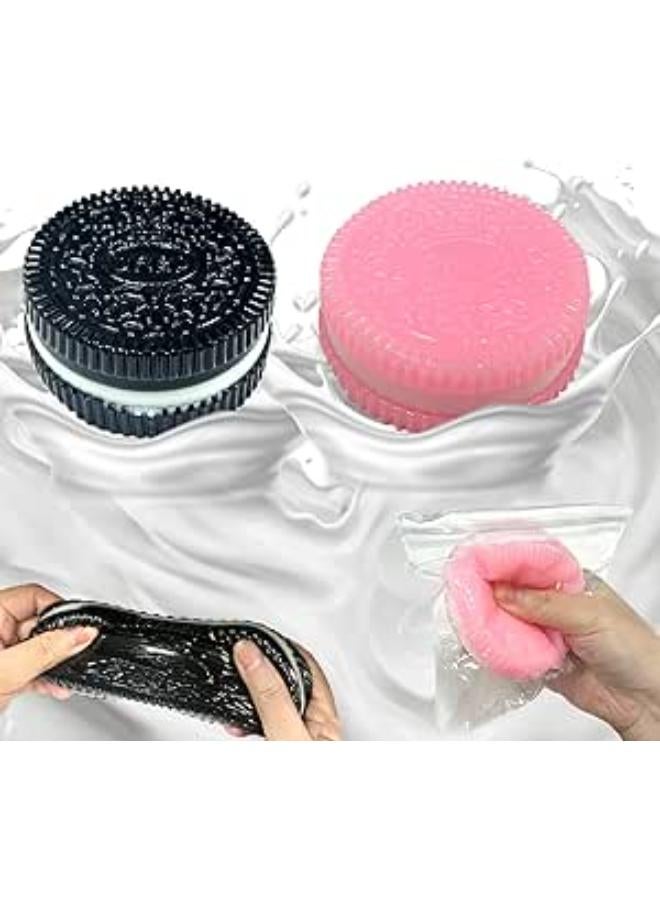 لعبة الضغط من لوديهايف، بتصميم طعام أسود، عبوة من قطعتين، صغيرة، للجنسين، لجميع الأعمار