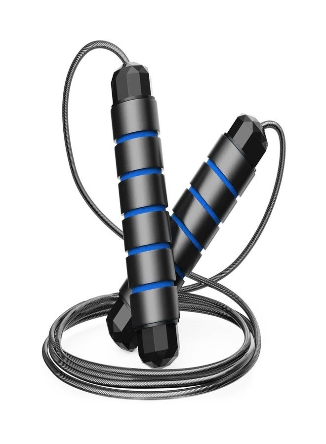 Deviant Buzz Skipping Rope For Men & Women Adjustable Jumping Rope For Men Gym Rope/Exercise Rope Pack Of 1 (Multicolor) (Blue) - Image 1