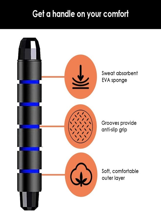 Deviant Buzz Skipping Rope For Men & Women Adjustable Jumping Rope For Men Gym Rope/Exercise Rope Pack Of 1 (Multicolor) (Blue) - Image 4