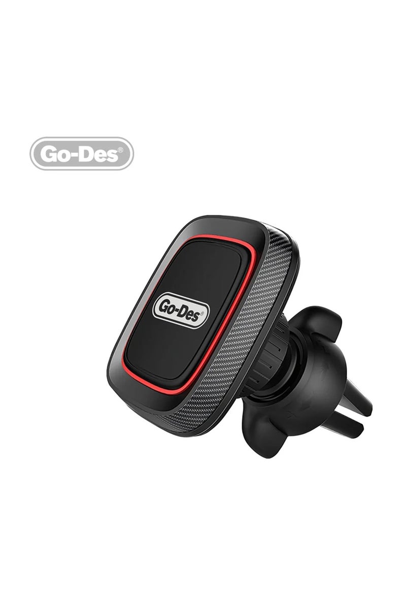 GO-DES Magnetic Air Vent Phone Holder 360° Rotatable Car Mount with Strong Grip for All Smartphones - Image 4