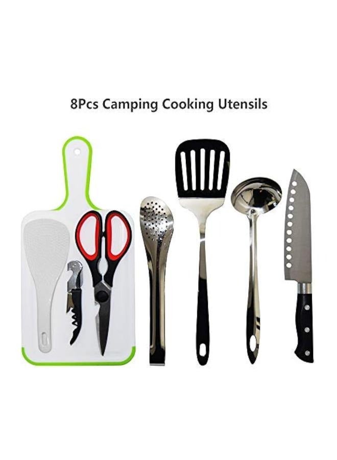 8 قطع من أدوات الطبخ المحمولة للتخييم للسفر والأنشطة الخارجية - Image 3