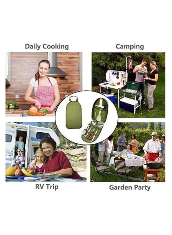 8 قطع من أدوات الطبخ المحمولة للتخييم للسفر والأنشطة الخارجية - Image 4