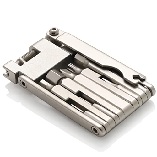 CECO-USA 13 Function Bike Tool with Chain Breaker – Bicycle Multi Tool – Ultra Slim, Compact Pocket Sized, Lightweight – High Strength CR-V 6150 Tool Steel – Easy To Carry - Image 1