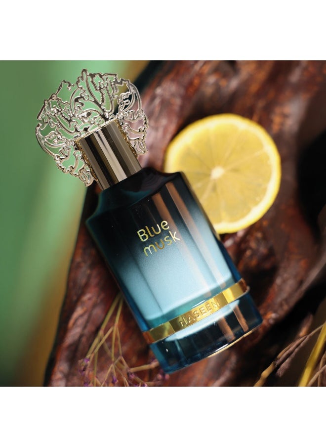 Naseem - Blue Musk Aqua Parfum 55 ML | Luxury Perfume for Men | Natural, Alcohol Free, Long Lasting Fragrance - Image 1
