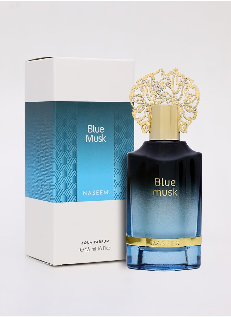 Naseem - Blue Musk Aqua Parfum 55 ML | Luxury Perfume for Men | Natural, Alcohol Free, Long Lasting Fragrance - Image 1