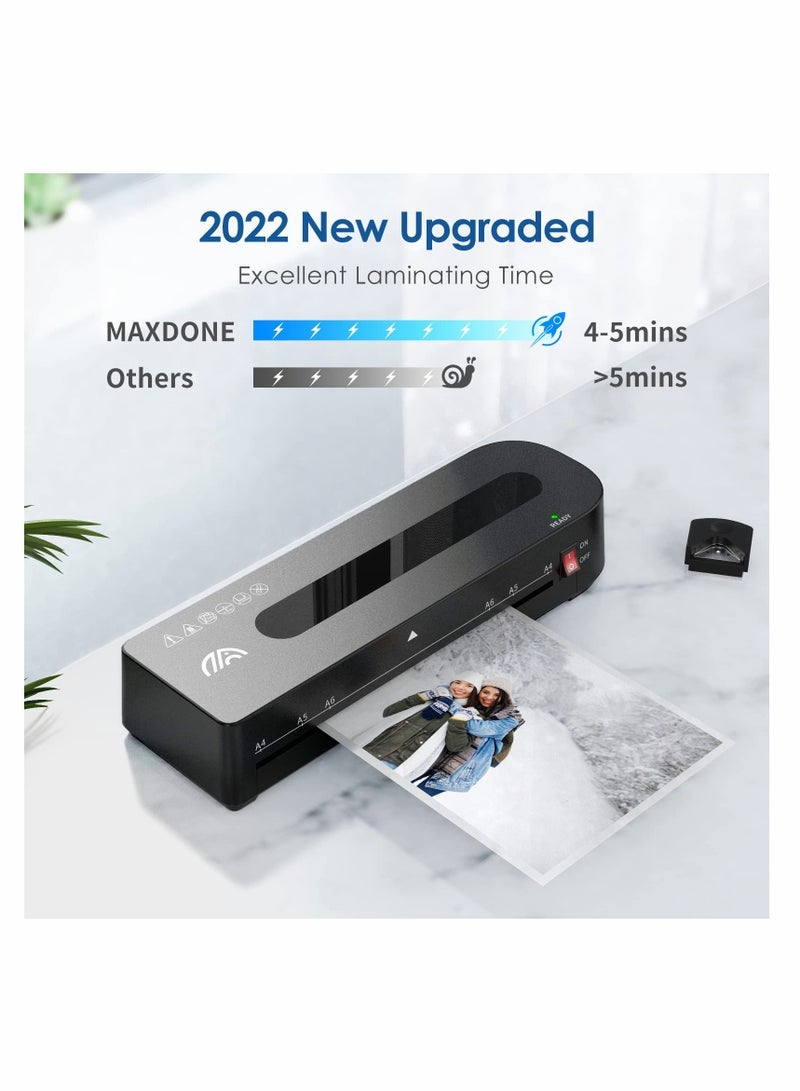 Machine,  A4 Laminator with 30 Laminating Pouches Laminator Machine A4 A5 A6 Laminator Set - Image 2