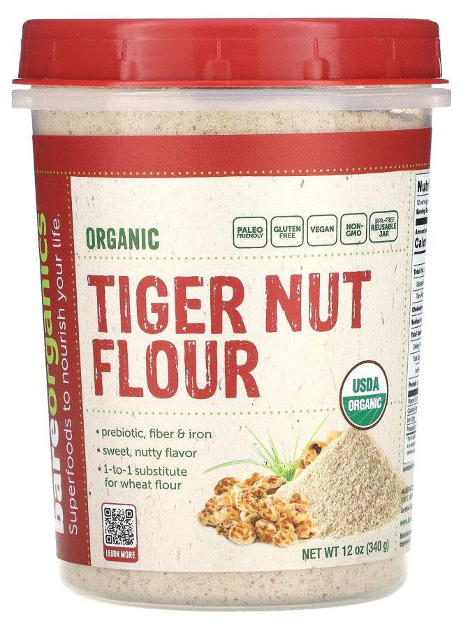 Organic Tiger Nut Flour 12 oz (340 g)