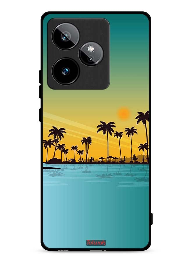 Tolwak غطاء حماية لجهاز Realme GT 7 5G بتصميم فني تجريدي
