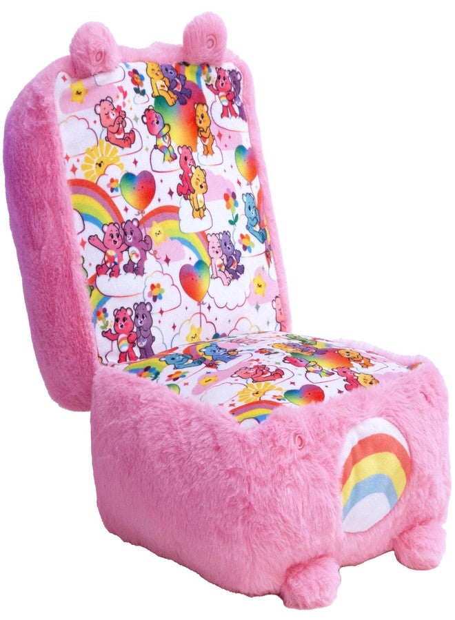 Happy Nappers: Care Bears 10" Pop N' Play Cube - Cheer Bear - Mushmillow Character Unfolds Into A Plush Pillow, Multi-Use, Chair-Footrest, Kids Toy - Image 2