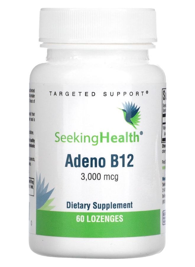 Seeking Health Adeno B12 3000 mcg 60 Lozenge 