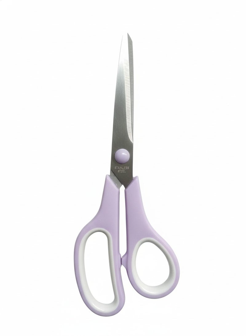 مقص قرطاسية للأعمال اليدوية والاستخدام اليومي 19 سم - بنفسجي