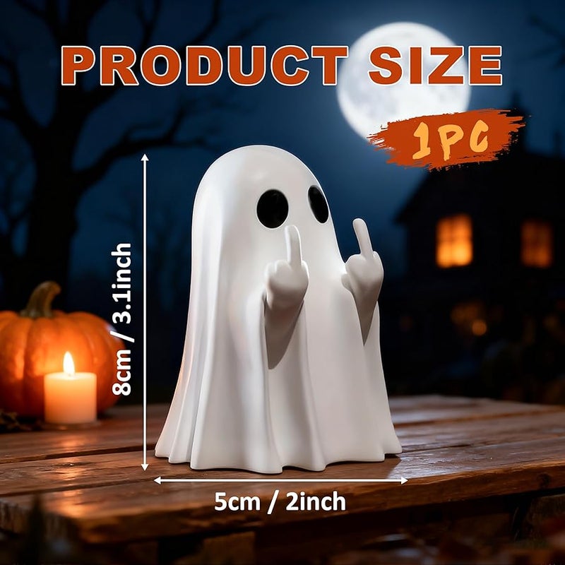 Chgfs Ghost Figurine-Spooky & Cute Ghost Statue for Home, Desk, Party Decor | FunnyGhost  Decor Indoor - Image 1