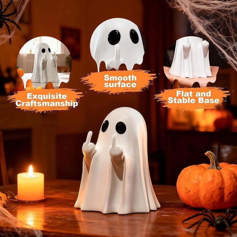 Chgfs Ghost Figurine-Spooky & Cute Ghost Statue for Home, Desk, Party Decor | FunnyGhost  Decor Indoor - Image 2