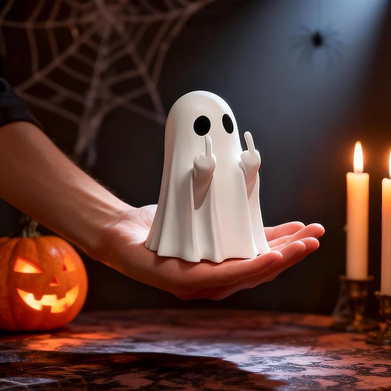 Chgfs Ghost Figurine-Spooky & Cute Ghost Statue for Home, Desk, Party Decor | FunnyGhost  Decor Indoor - Image 5