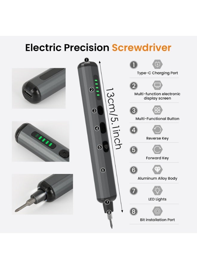Besswin Mini Electric Screwdriver | 68 in 1 Precision | Cordless | 64 Magnetic Bits 4 Disassembly accessories | USB Rechargeable | Suitable For Repairs Phone Camera Laptop Watch Glasses Clocks Toy - Image 4