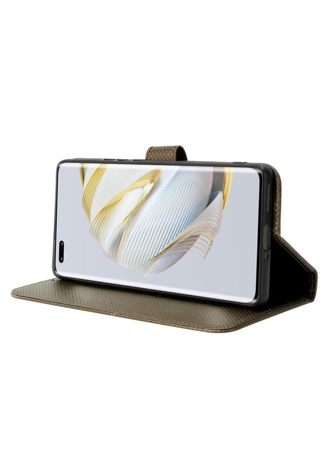 اس-توب جراب لهاتف Huawei nova 10 Pro مصنوع من الجلد بتصميم ماسي - Image 4