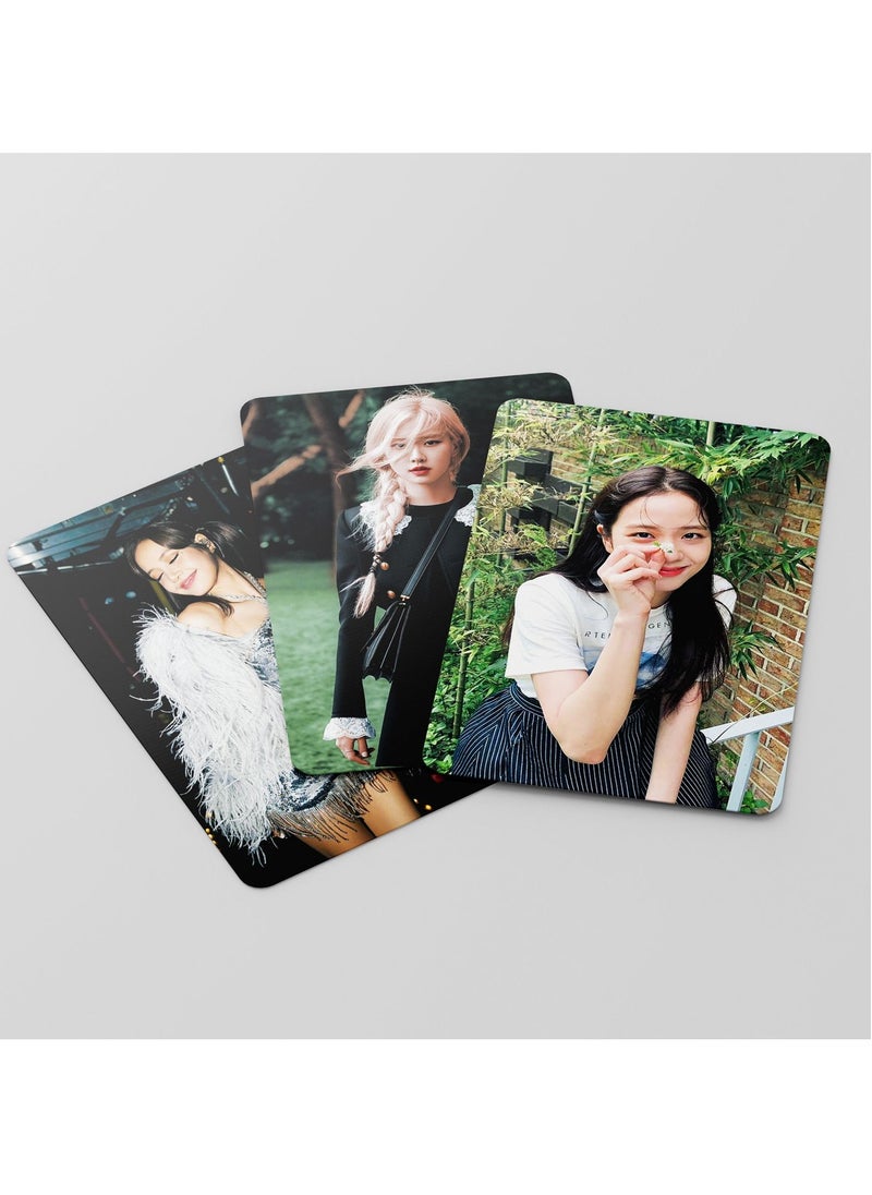 EHOME - 55Pcs Blackpink Member JISOO Jennie Lisa Rose Lomo Card - Image 1