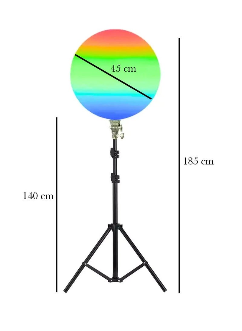 ار جي بي مصباح إضاءة احترافي للتصوير الفوتوغرافي بتقنية RGB-LED طراز GS-450 - Image 4