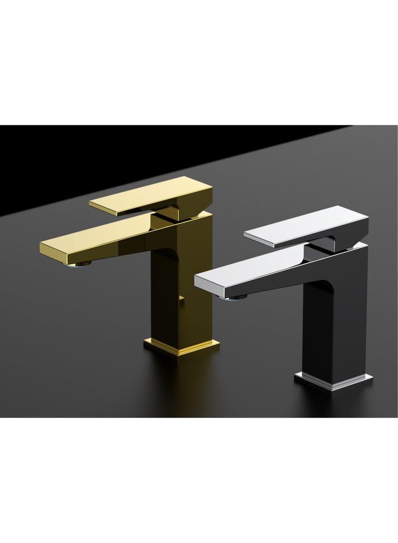 HESANIT Infinity Single Lever Basin Mixer With Pop-Up Waste Gold - 8001G - Image 3