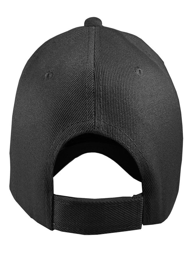 TZ Promise 12 Pack Wholesale Unisex Plain Solid Color Adjustable Baseball Caps Hats (Black) - Image 4