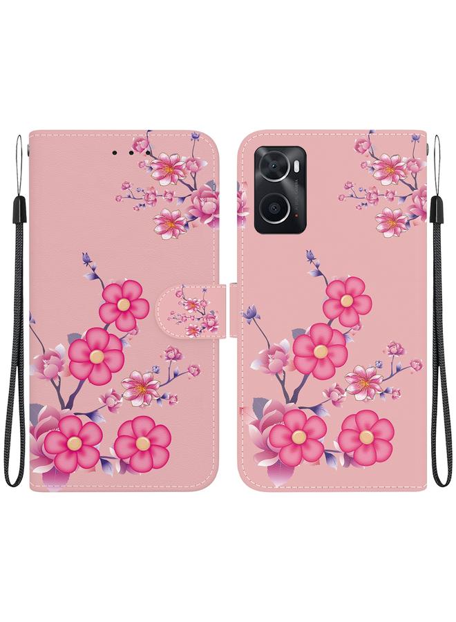 S-TOP Case For Realme 9i / OPPO A76 4G Crystal Texture Colored Drawing Leather Phone Case - Image 1