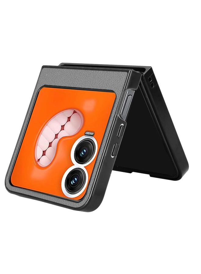 erorex Case For Tecno Phantom V Flip2 Litchi Texture Card Slots Back Cover Phone Case - Image 5