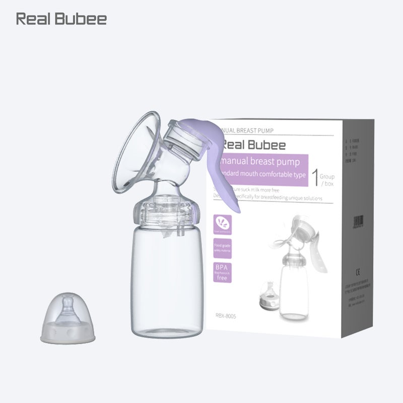 Real Bubee Suction Big Maternal Products Milking Machine Pulling Milk Breast Pumping Milk Propulsive Manual Breast Pump - Image 3