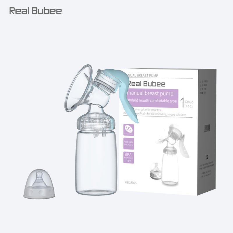 Real Bubee Suction Big Maternal Products Milking Machine Pulling Milk Breast Pumping Milk Propulsive Manual Breast Pump - Image 4