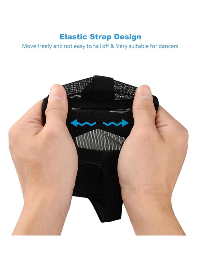 SOLARAE Dance Foot Undies Dance Foot Thongs Anti-Slip Ballet Dance Pointe Shoe Socks Protector Cushion Professional Thong Toe Paws Grip Shoes Pads Women Lyrical Shoes Relief Foot Pain L - Image 3